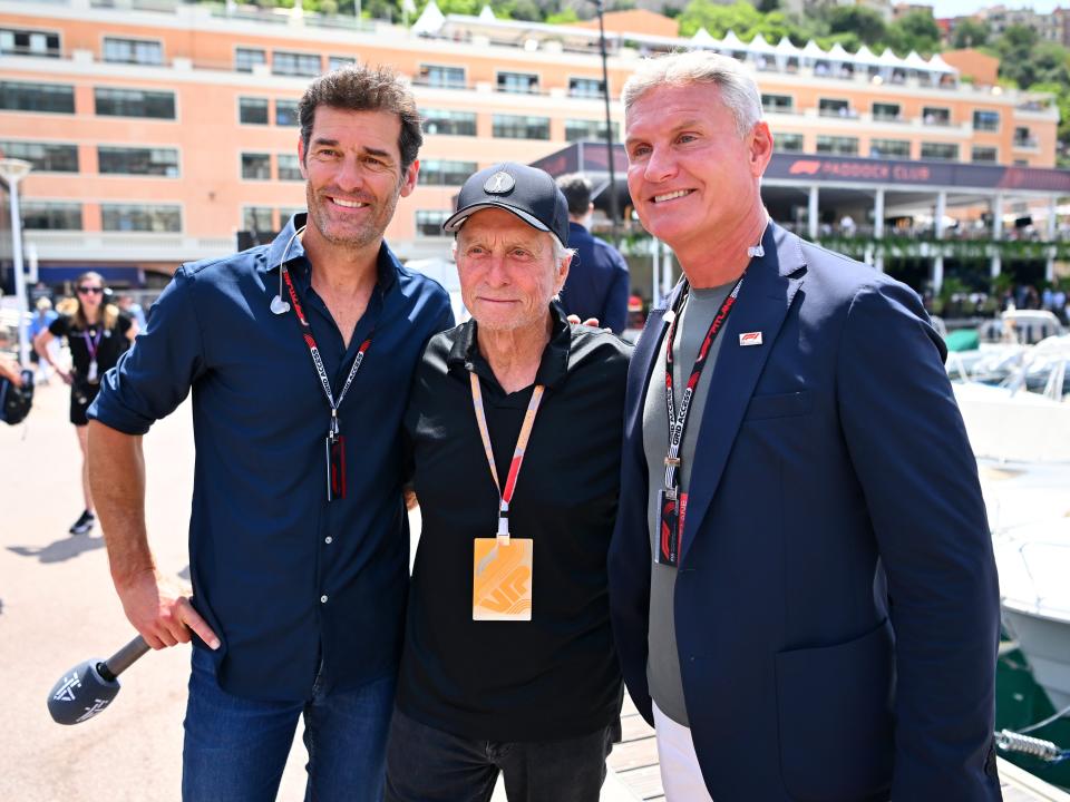 Michael Douglas attends 2023 Monaco Grand Prix on May 28.