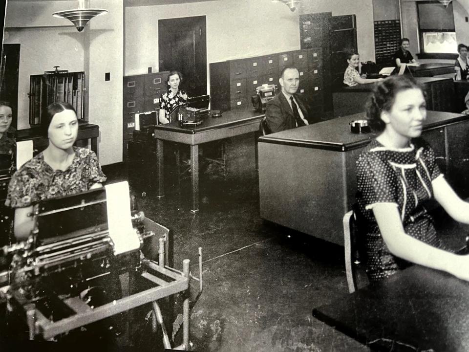 In this undated photo, staff awaits customers at Buchanan Stationery on Scott Avenue downtown. Wichitan Mike Morford has converted the building into his home.
