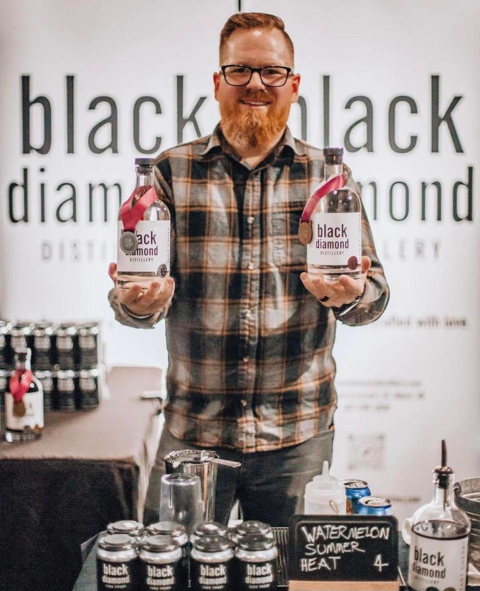 Black Diamond Distillery co-owner David Scade has been operating in St. Albert since 2018.