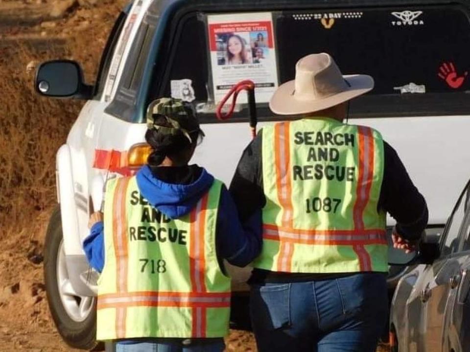 The search parties are made up of dozens of friends, family members, colleagues of Maya's and also strangers. They began looking for her in vast desert areas east of Chula Vista, near the Arizona border.  / Credit: Help Find Maya/Instagram