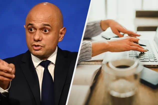 Sajid Javid rejected telling people to work from home (Photo: HuffPost UK)