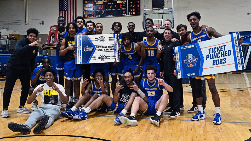 The University of New Haven men's basketball team has advanced to the Division II Elite Eight for the first time.