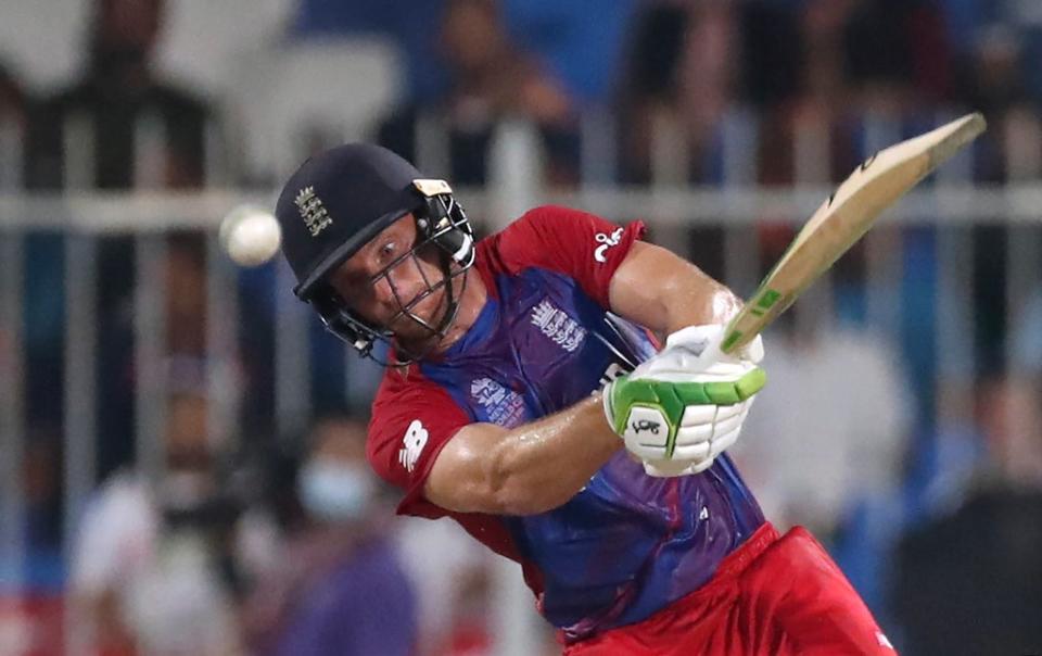 Jos Buttler has been in top form at the T20 World Cup (Aijaz Rahi/AP) (AP)