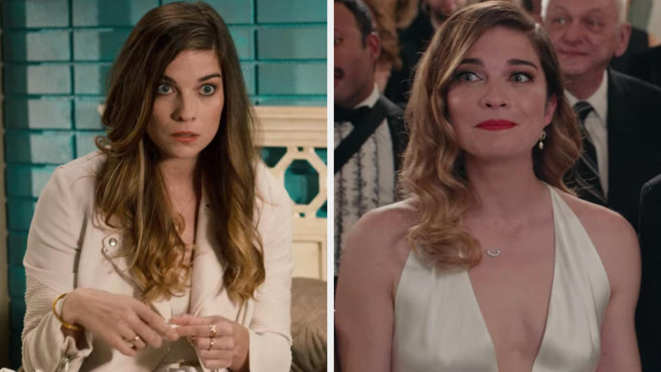 Annie Murphy in the first vs. last episode of "Schitt's Creek"