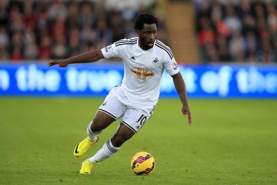 GOAL: Former Swansea great Wilfried Bony scored for Newport County against Swindon