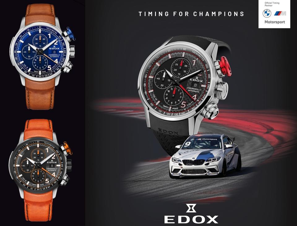 ▲EDOX 全球限量 BMW M MOTORSPORT 賽車錶。（圖片來源：Yahoo購物中心）