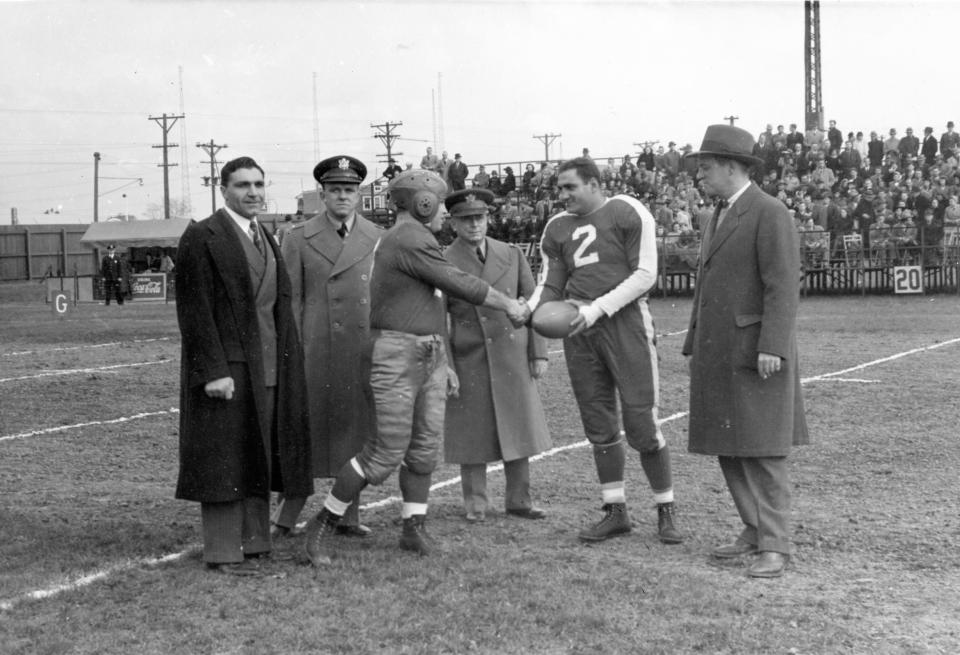 The Wilmington Clippers played an exhibition game against the servicemembers of Fort DuPont in 1941 with proceeds going to uniforms.