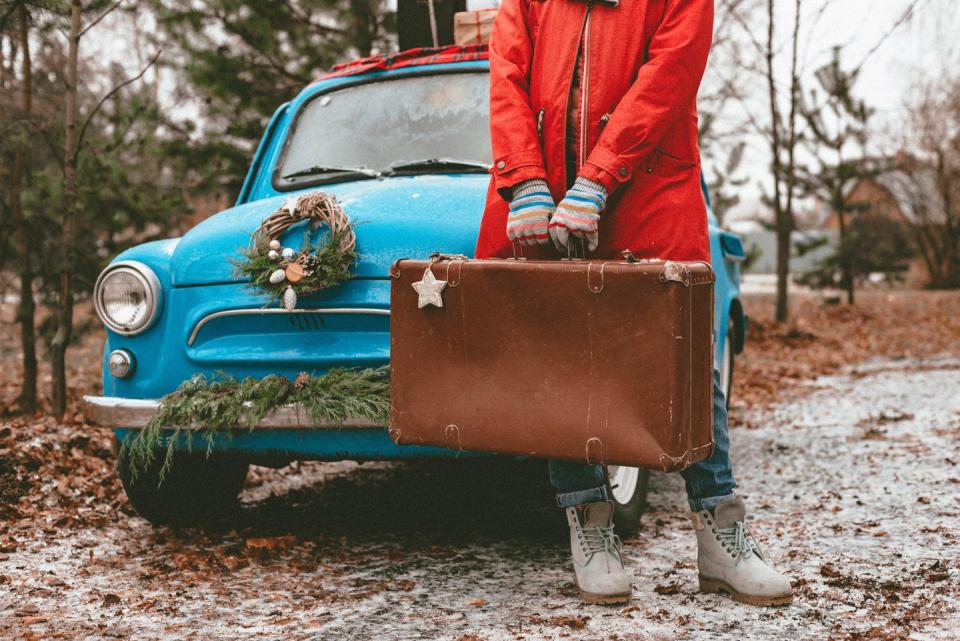 new years traditions empty suitcase