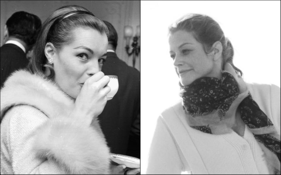 In "3 Tage in Quiberon" verkörperte Marie Bäumer (rechts) die Schauspiellegende Romy Schneider. Allerdings waren in diesem Fall weniger das Make-up, sondern eher die natürliche Ähnlichkeit ausschlaggebend - Bäumer wurden im Vorfeld bereits häufiger Rollen als Romy Schneider angeboten. (Bild: Larry Ellis/Express/Getty Images / Peter Hartwig/ Rohfilm Factor)