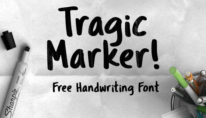 Best free handwriting fonts: Tragic Marker