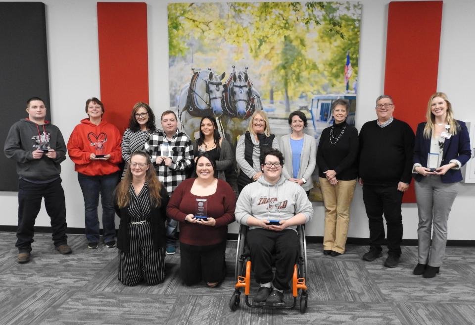 Award winners of the recent annual luncheon by the Coshocton County Board of Developmental Disabilities recognizing individuals, care providers and community partners.