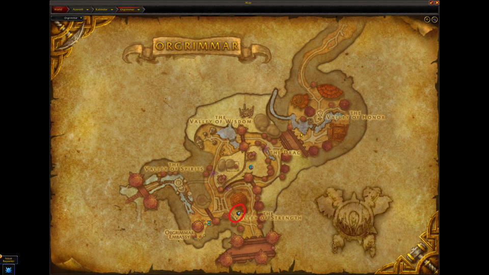 World of Warcraft Trading post location