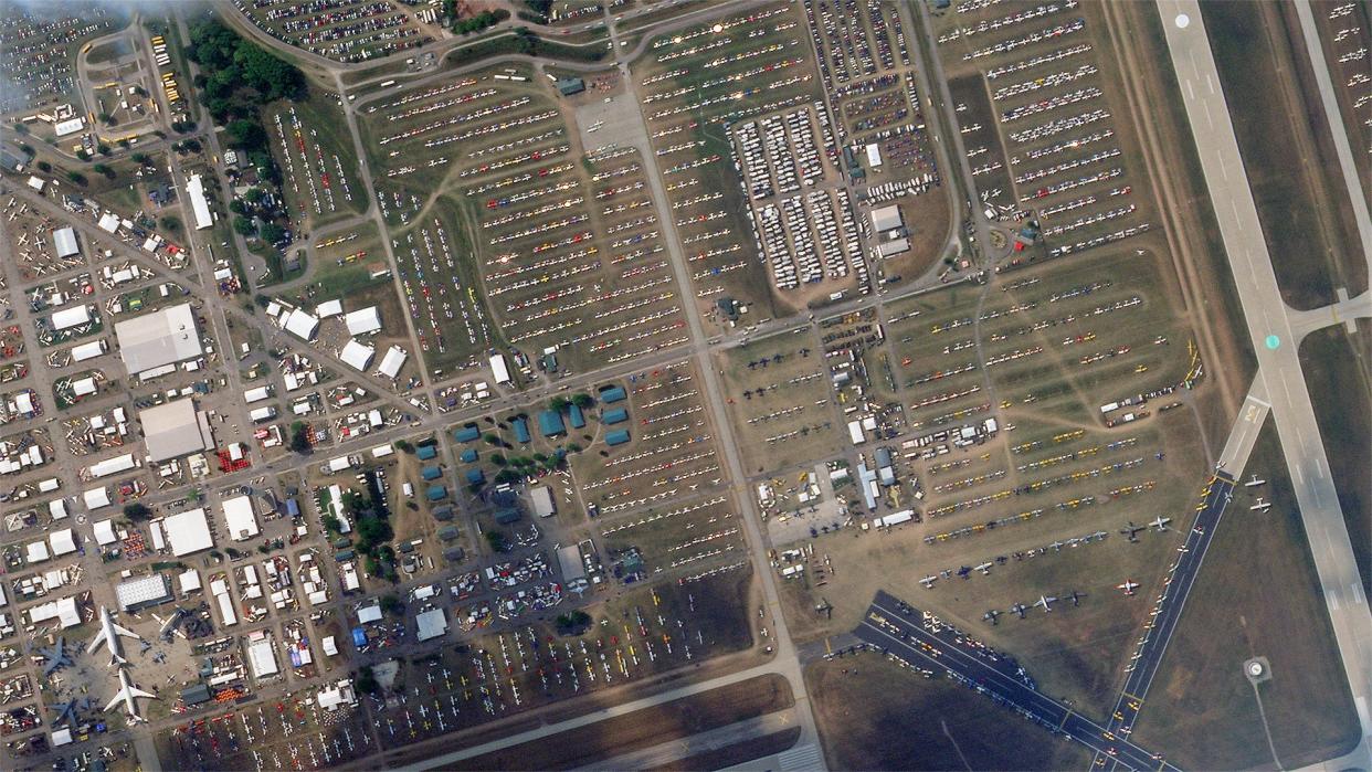 Oshkosh Airventure satellite image 2023