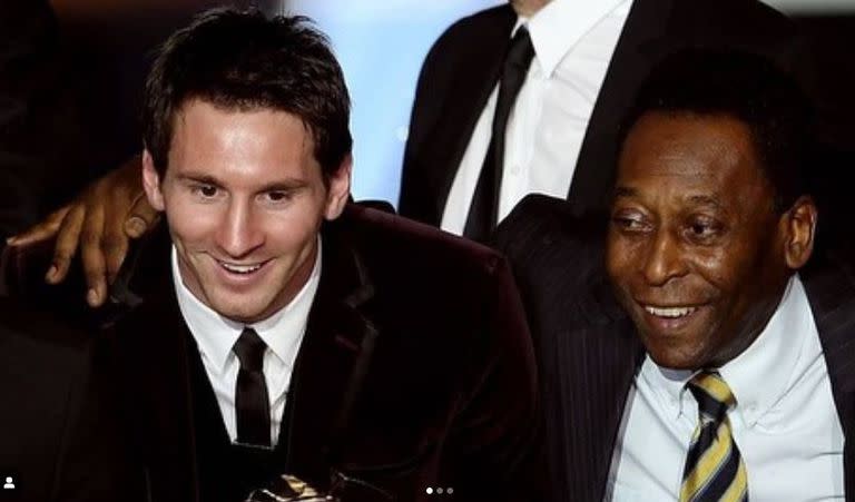 La foto que eligió Messi para despedir a Pelé
