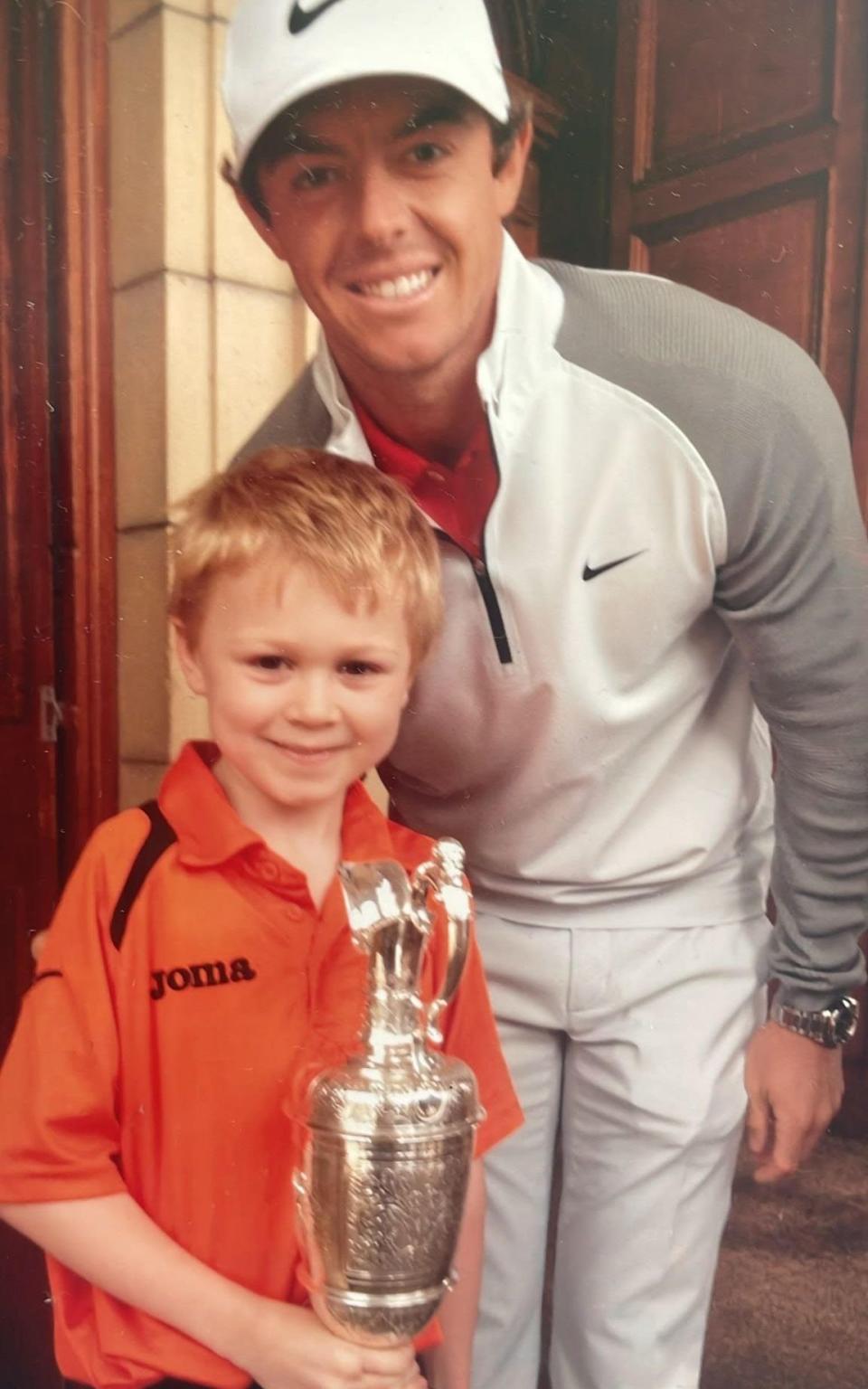 Patrick Corrigan with Rory McIlroy in 2014.