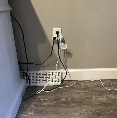 A sleek outlet cover