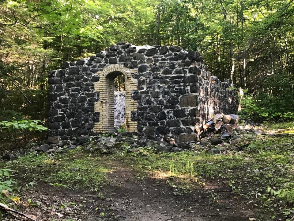 An old structure stands in the town of Central, in Michigan's Keweenaw Peninsula.