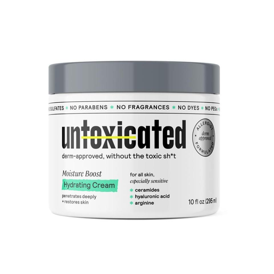 <p><a href="https://go.redirectingat.com?id=74968X1596630&url=https%3A%2F%2Fwww.untoxicated.com%2Fproducts%2Fmoisture-boost-hydrating-cream%3Fvariant%3D44012725174593%26sscid%3D31k8_5a0kc&sref=https%3A%2F%2F" rel="nofollow noopener" target="_blank" data-ylk="slk:Shop Now;elm:context_link;itc:0;sec:content-canvas" class="link ">Shop Now</a></p><p>Moisture Boost Hydrating Cream</p><p>untoxicated.com</p><p>$24.95</p>