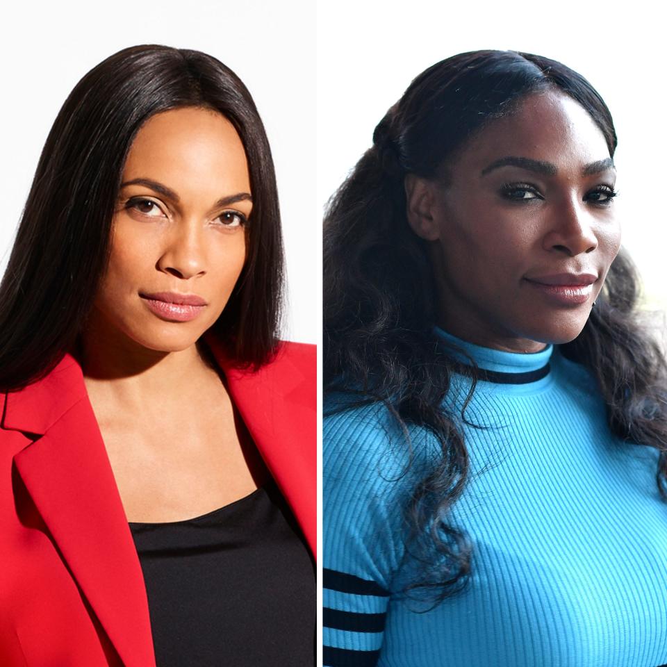 Rosario Dawson and Serena Williams