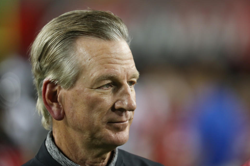 Tommy Tuberville has repeatedly tried to link his campaign to President Donald Trump. (Photo by Ian Johnson/Icon Sportswire via Getty Images)