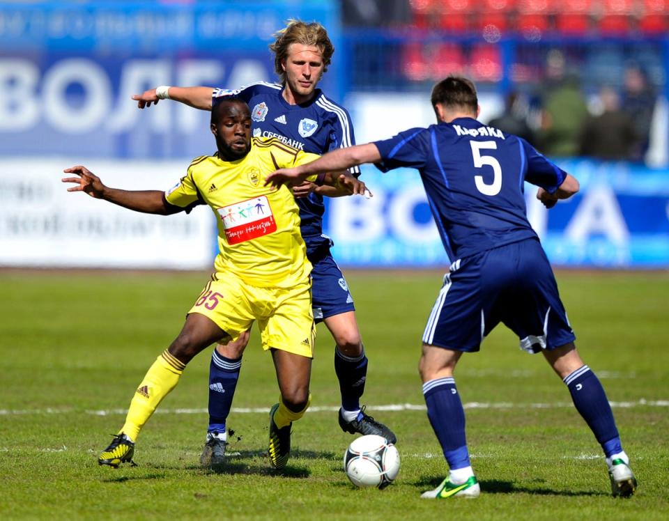 Lassana Diarra in action for Anzhi Makhachkala (Getty Images)