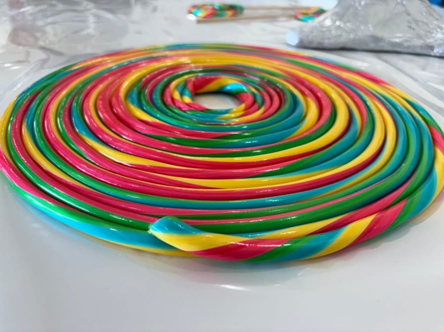 Easter candy swirl at Lindale Candy Company.