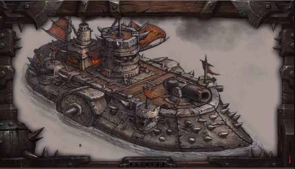 War barge art from BlizzCon