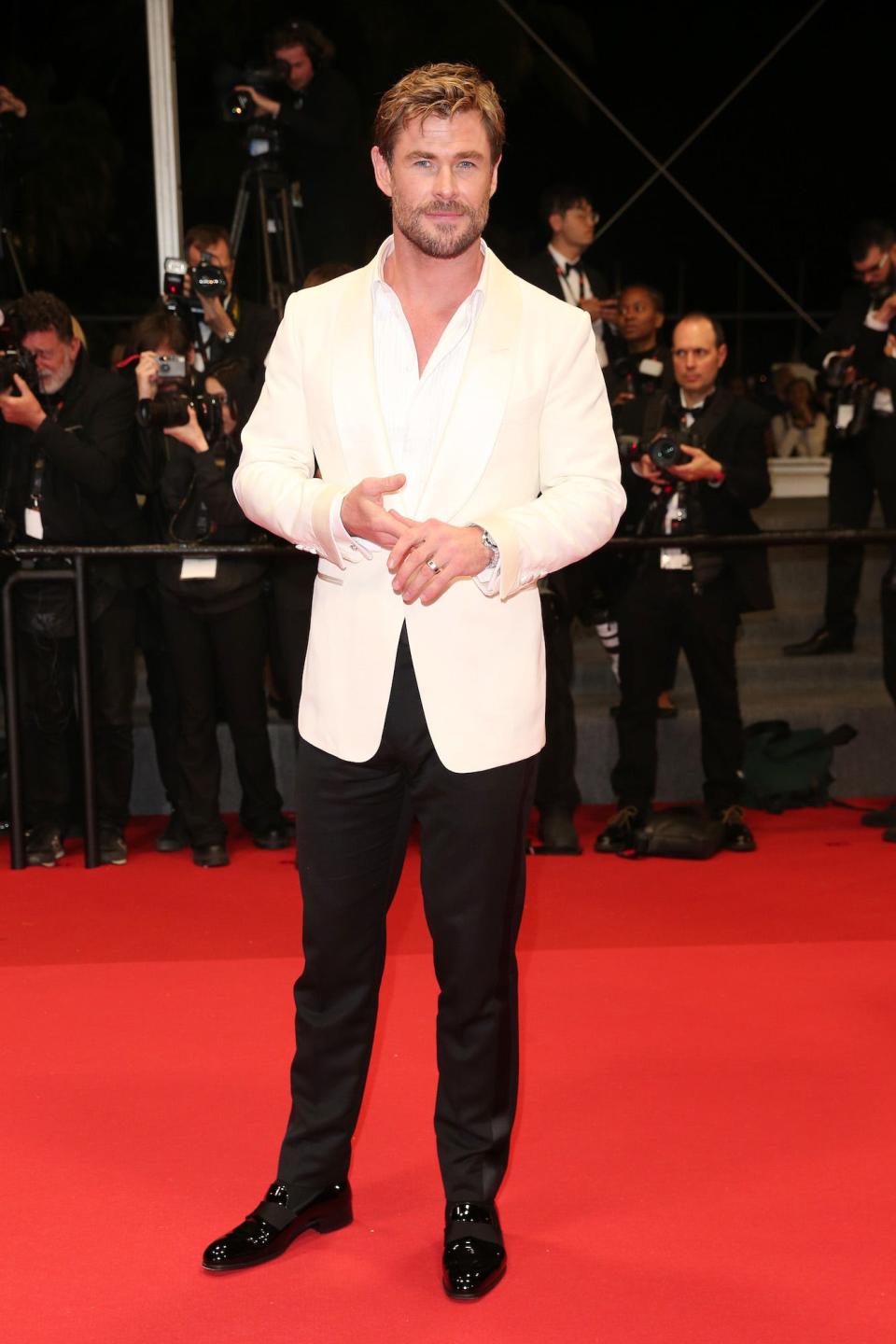 Chris Hemsworth at the "Furiosa: A Mad Max Saga" screening during the 2024 Cannes Film Festival.