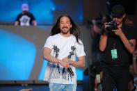 <p><strong>No. 5: Steve Aoki</strong><br><strong>Earnings this year: $29.5 million</strong><br>Referred to by <em>Forbes</em> as electronic dance music’s busiest man, 39-year-old Steve Aoki played over 200 shows in 12 months. He is the son of Rocky Aoki, who founded Japanese restaurant chain Benihana, and also takes home endorsement cheques from T-Mobile, Japanese airline ANA and winemaker Luc Belaire. (Canadian Press) </p>