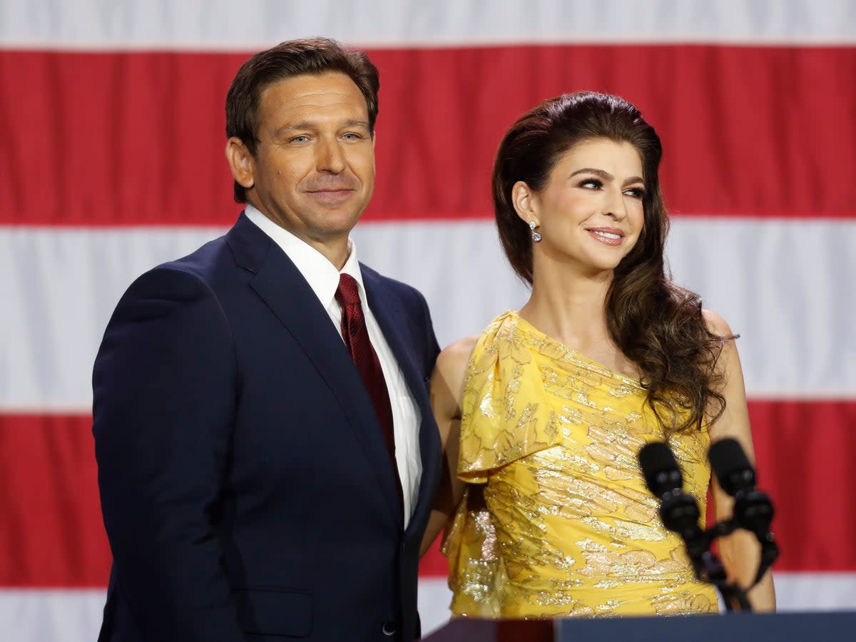 Ron and Casey DeSantis  (Getty)