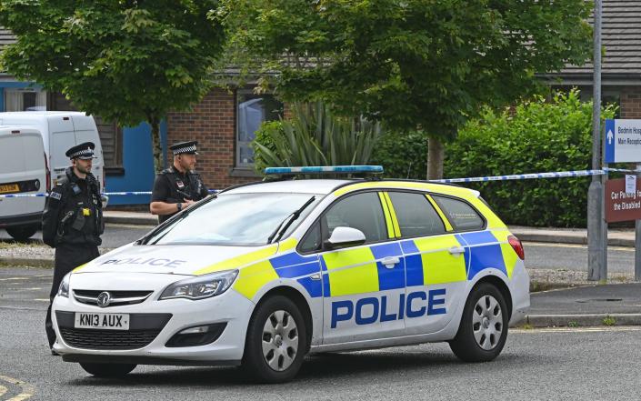 A police cordon remained in place for some time after the incident