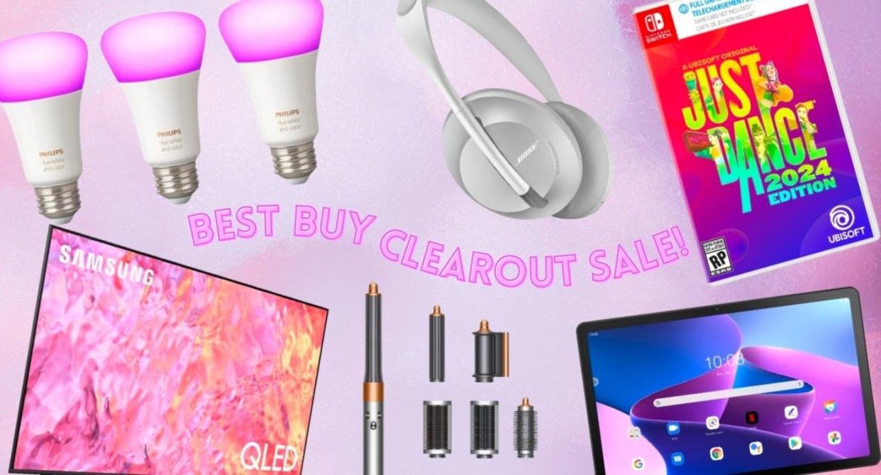 some top Best Buy Canada deals collaged on a background