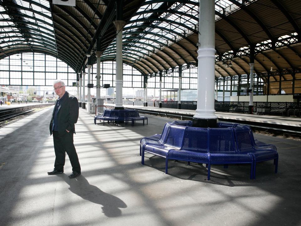 Ian McMillan pictured at Hull railway station: Gary Calton