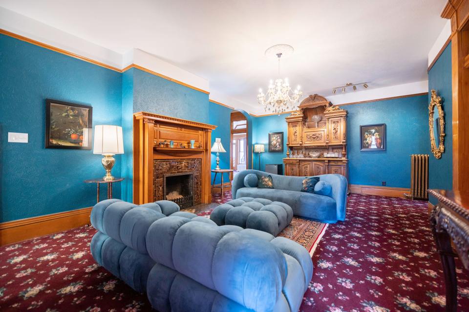 This is a living area on the second floor of the Orman Mansion, 102 W. Orman Ave.