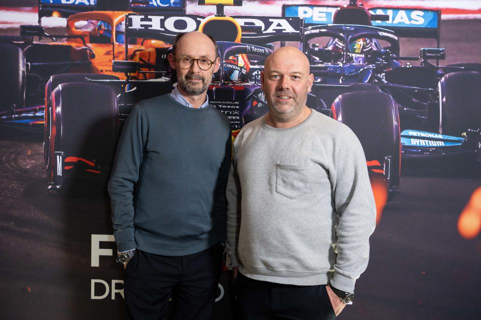 James Gay-Rees (L) and Paul Martin (R) (Photo by Jeff Spicer/Formula 1/ Getty Images)