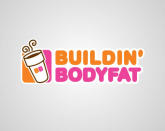 Dunkin' Donuts sind besonders in den USA als Zwischendurch-Snack heiß begehrt. Dass ihr Konsum nicht ohne Folgen bleibt, erfährt spätestens beim Anblick von Hertz` Logomanipulation jeder: "Buildin´ bodyfat". (Grafik: Viktor Hertz)