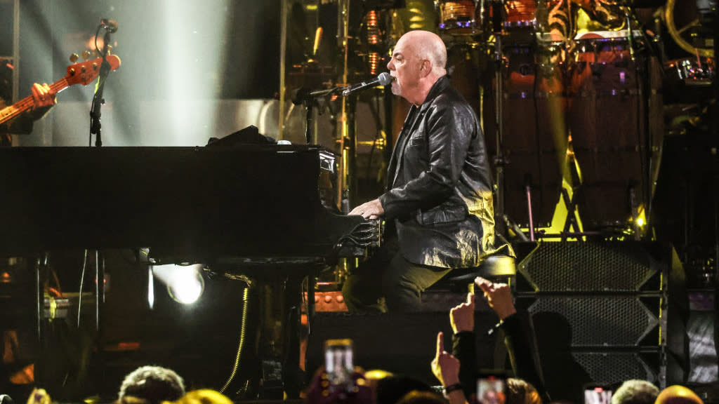  Billy Joel performs during his 100th show at Madison Square Garden on March 28, 2024 in New York City. 