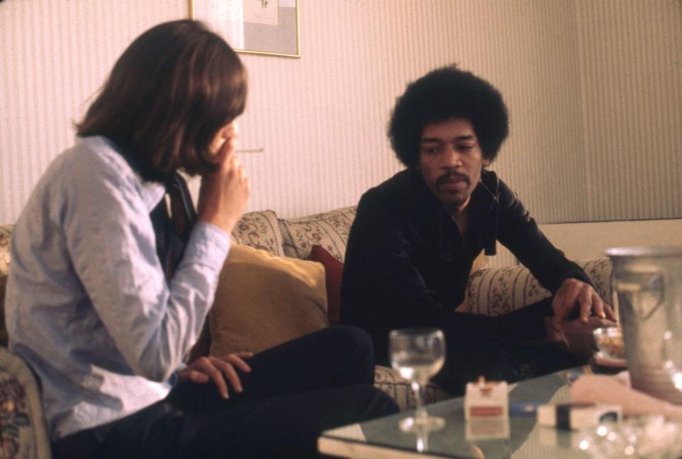 Jann Wenner with Jimi Hendrix in 1968