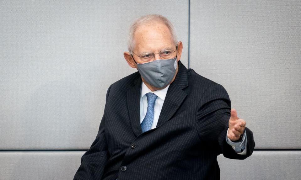 Wolfgang Schäuble am 18.09. im Bundestag (Bild: Kay Nietfeld/dpa)