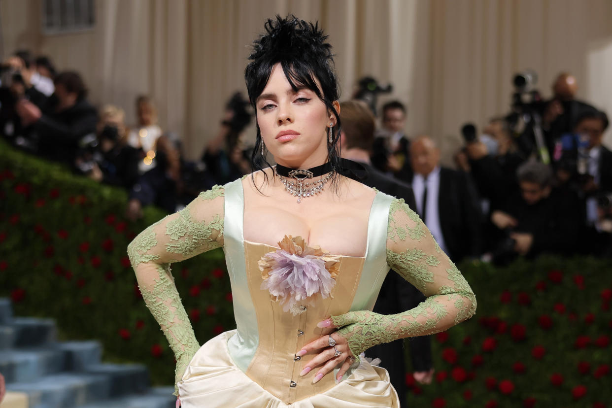 Billie Eilish worked with Gucci to design a dress made out of 