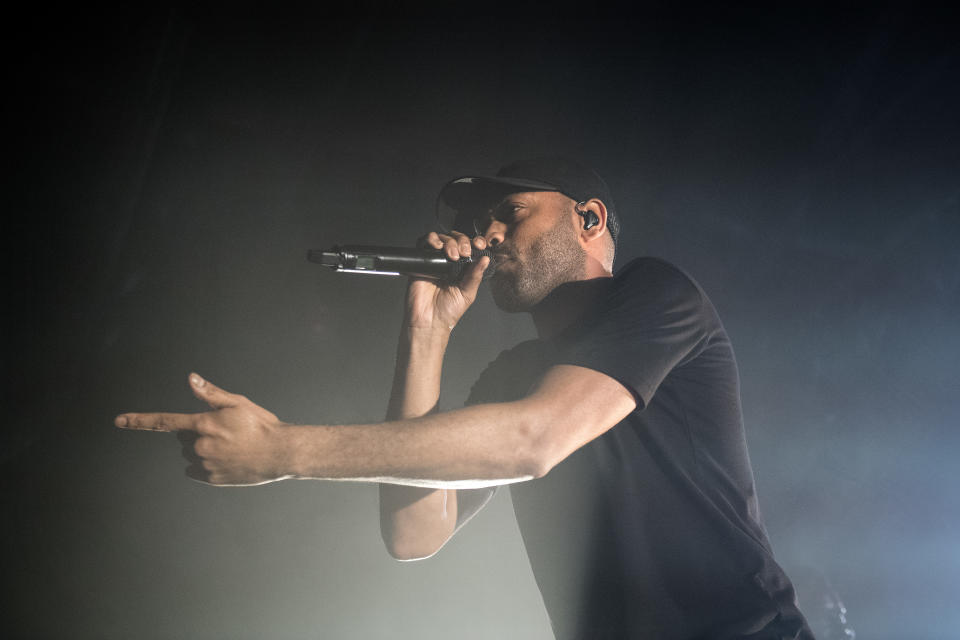 Kano performing on the YouTube presents stage at the Great Escape Festival, Brighton. (Photo by Victoria Jones/PA Images via Getty Images)