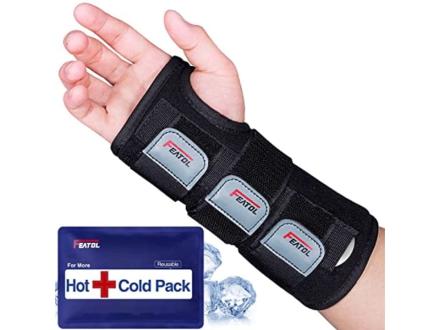 Elastic Wrist Splint Support Brace - Carpal Tunnel Sprain Pain Left Right  Carpel