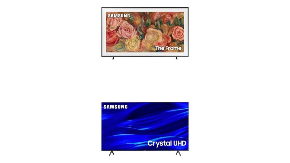 Samsung 75-Inch Class QLED 4K LS03D The Frame Series Quantum HDR Smart TV (QN75LS03D) + 65-Inch Class Crystal UHD 4K TU690T Series HDR Smart TV (UN65TU690T)