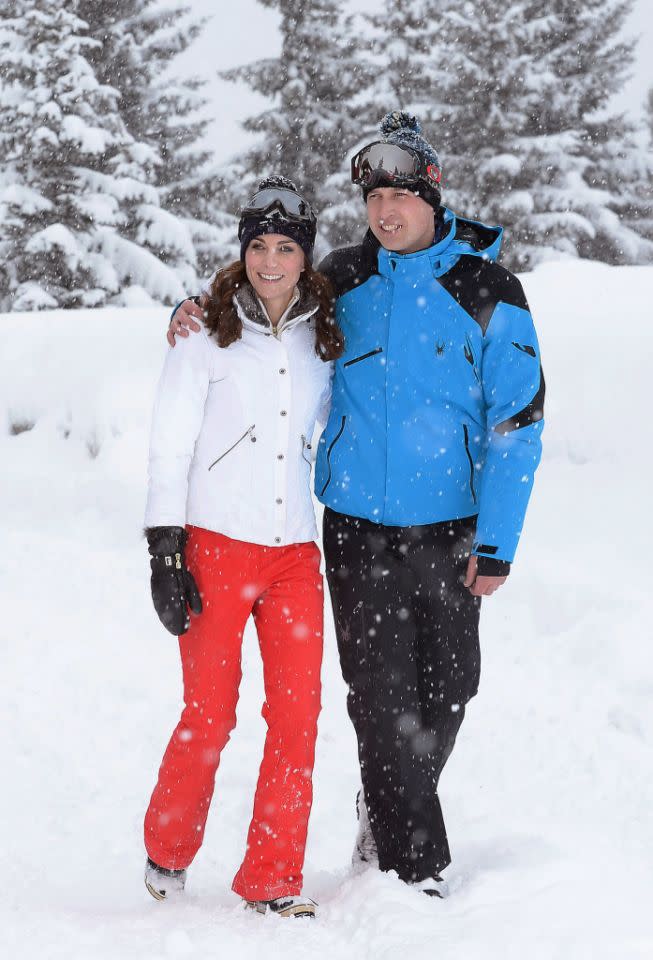 Le duc et la duchesse de Cambridge dans les Alpes françaises, 2016