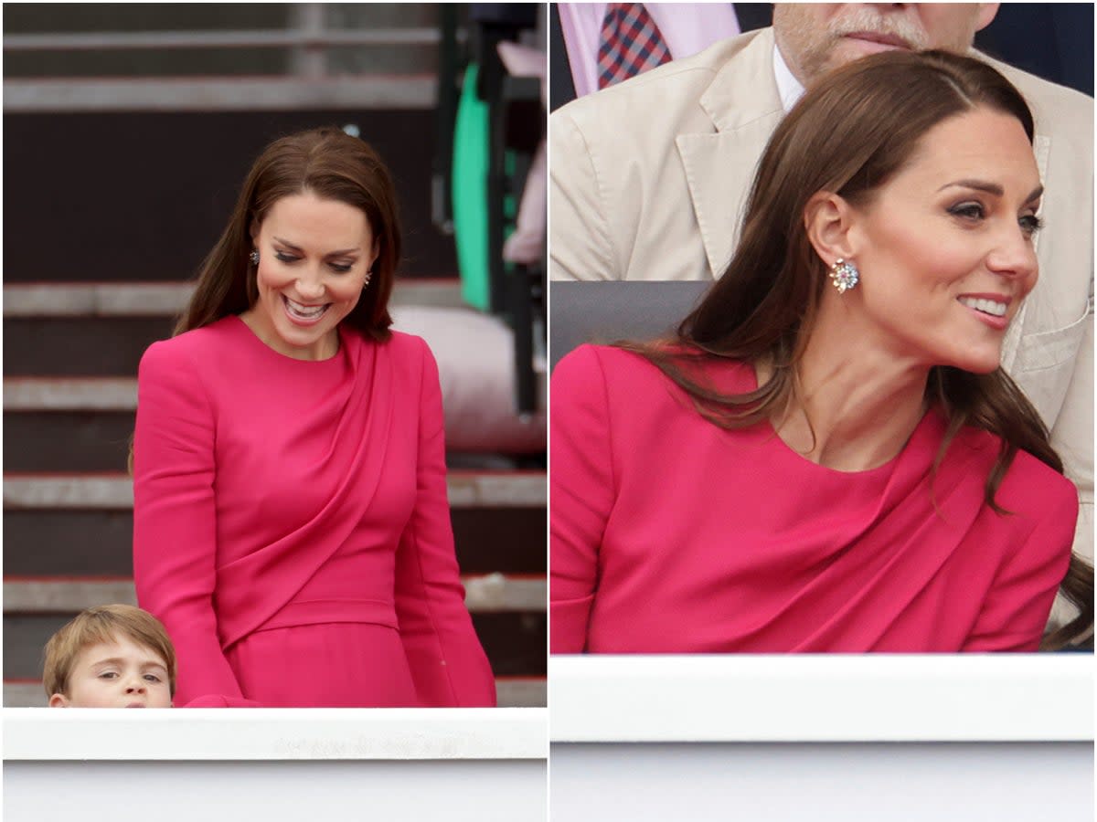 Kate Middleton in Alexander McQueen crepe dress (Getty/AP)