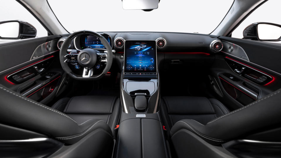 The interior of the 2024 Mercedes-AMG GT 63.