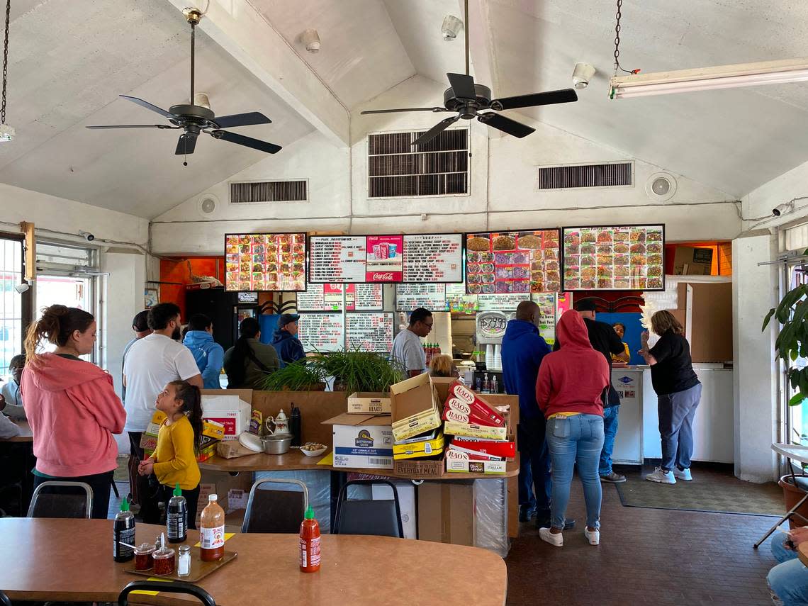 The interior of Mark’s Kitchen on Belmont Avenue in Fresno