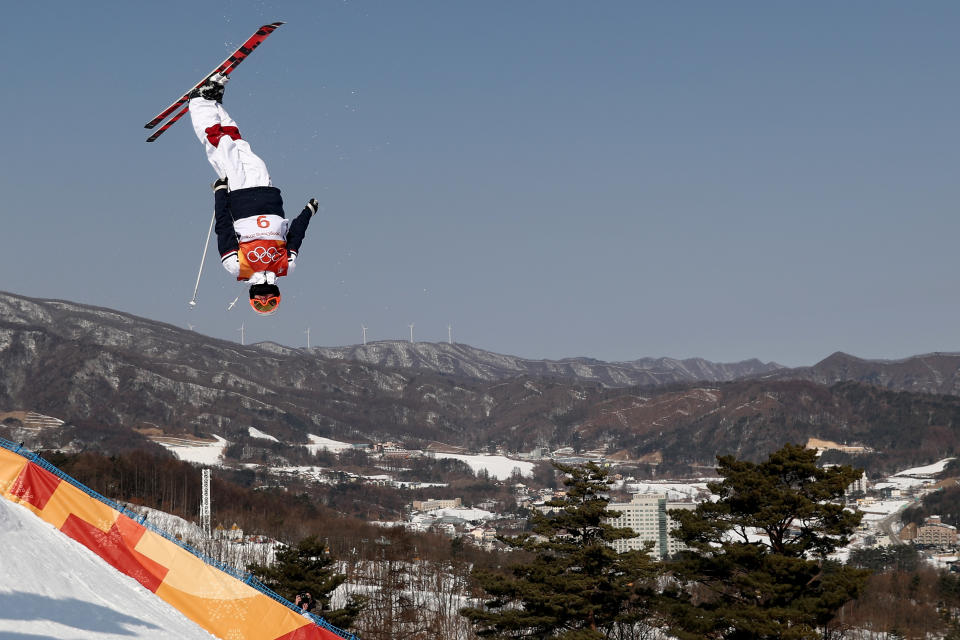 <p>PYEONGCHANG-GUN, SOUTH KOREA – FEBRUARY 08: Mogul Skier Benjamin Cavet of France trains ahead of the PyeongChang 2018 Winter Olympic Games. (Getty Images) </p>