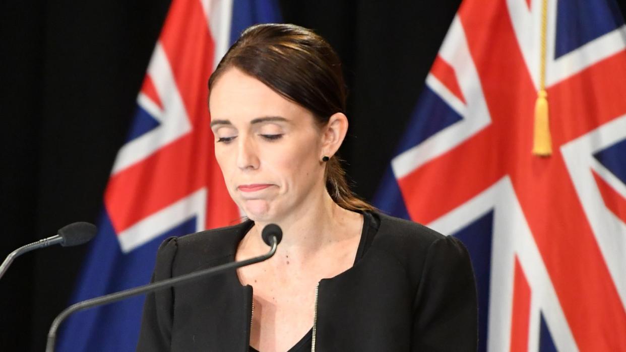 Jacinda Ardern, Premierministerin von Neuseeland, auf einer Pressekonferenz nach dem Massaker von Christchurch. Foto: Guo Lei/XinHua