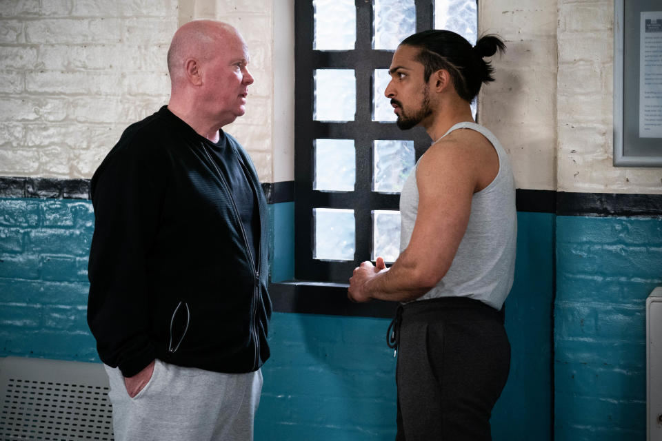 Phil gets to know Ravi in prison. (BBC)